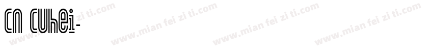 CN Cuhei字体转换